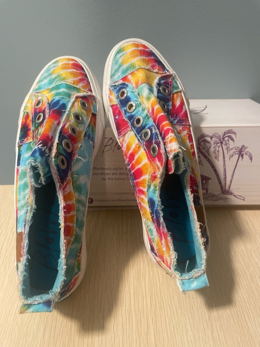 Blowfish Malibu Rainbow Tie-Dye Slip-On Sneakers - Multi - Picture 7 of 10